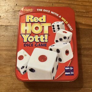 Dice Game RED HOT YOTT! Yacht With Twist Family Fun Tin Case Complete